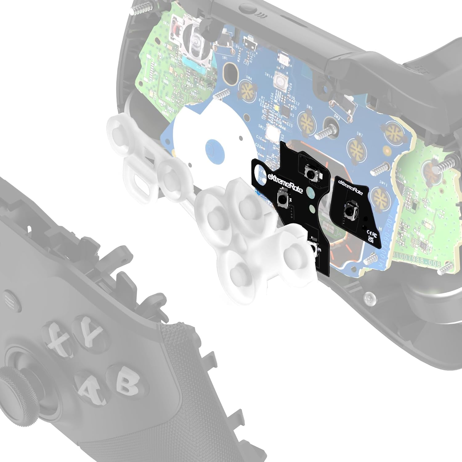 Extremerate ABXY Clicky Kit for Xbox Elite Series 2 Controller, Custom a B X Y Keys Mouse Clicky Kit for Xbox Elite Series 2 Core Controller (Model 1797) Action Buttons Clicky Kit image number 6