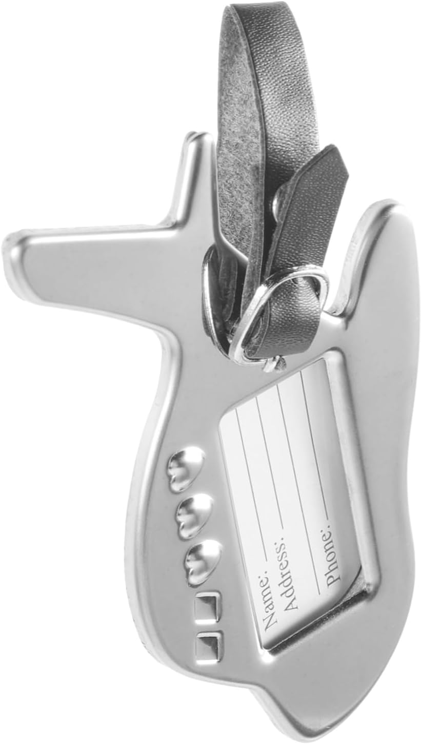 BESTYASH 3Pcs Metal Luggage Tag Suitcase Name Tag Luggage Boarding Travel Label for Suitcase