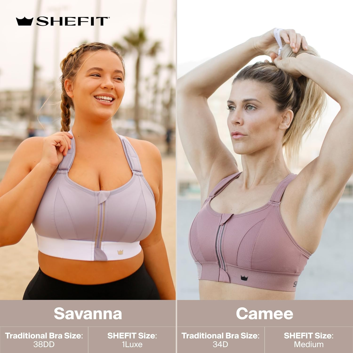 SHEFIT Ultimate Sports Bra for Women, High Impact Sports Bra