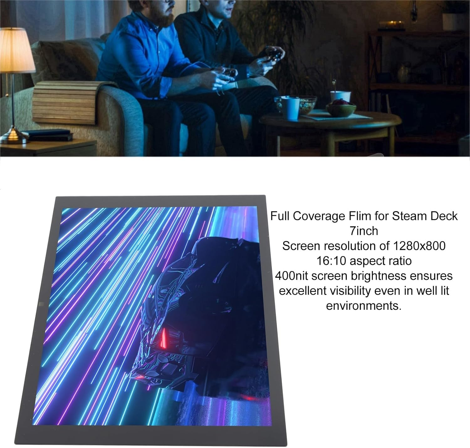 7Inch LCD Display Replacement Screen for Steam Deck, Easy Installation, IPS Touch Screen, anti Fingerprint, Compatible with Steam Deck image number 4