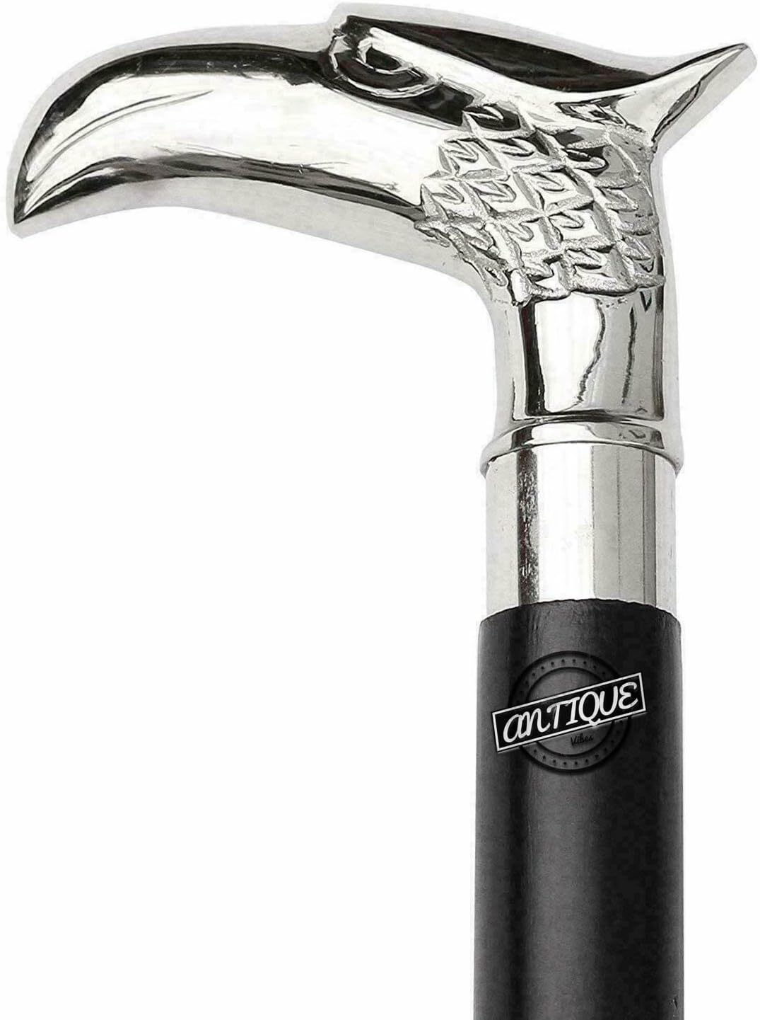 Brass Handle Victorian Telescope Foldable Wooden Walking Stick Cane Ideal Vintage Gift Men Women Father/Mother image number 5