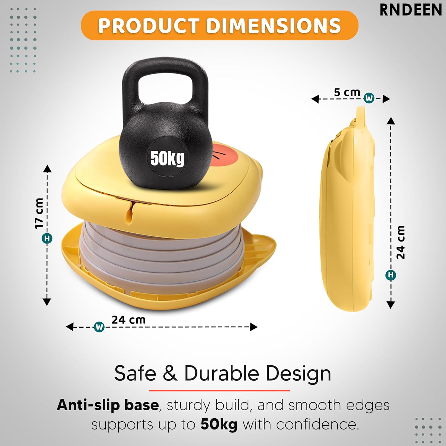 Rndeen Portable Travel Potty for Baby & Toddlers (0-4 Years)-Foldable,Comfortable Emergency Toilet Seat with Storage Bag,Convenient to Keep Clean & Carry&ndash;Ideal for Car,Camping,Park & Travel (Yellow) - Pink image number 6