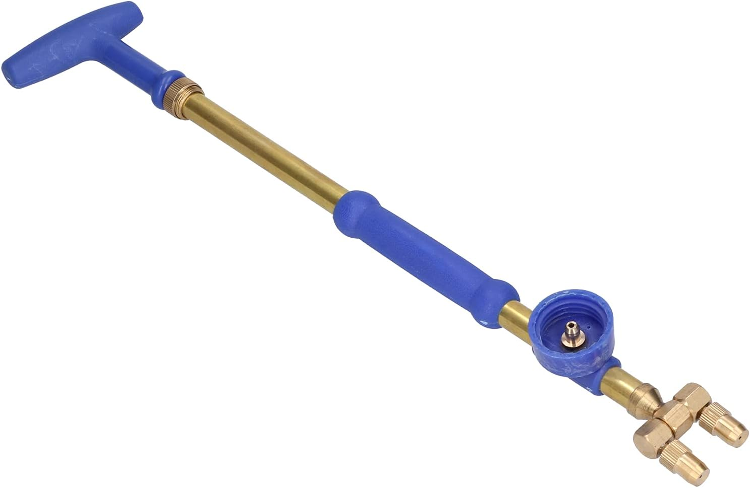 Garden Sprayer, with Double Nozzles G3/4 Female Thread Water Sprinkler, Telescopic Copper Rod Spray Misting, Water Jet image number 5