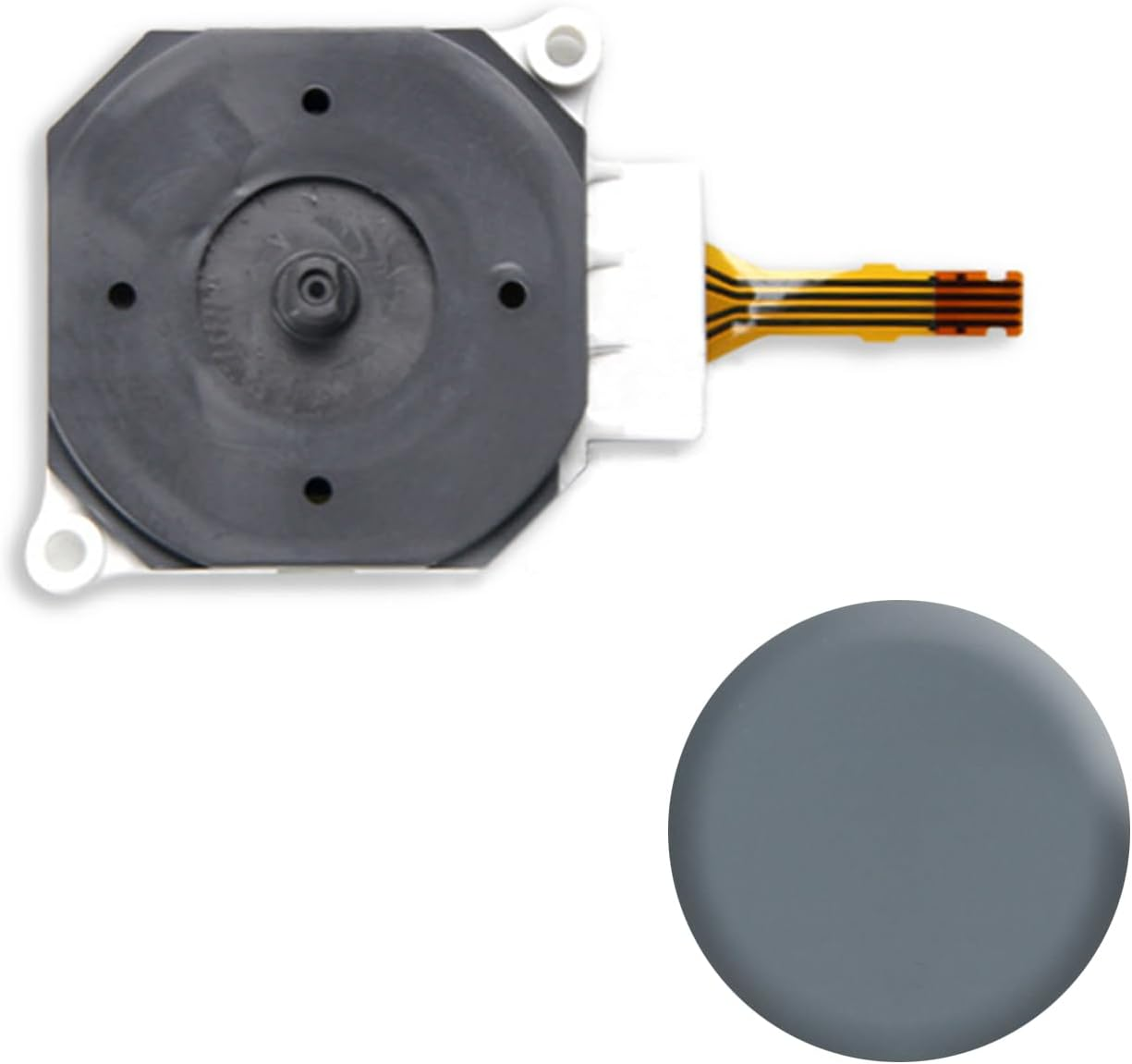 Agwenkui 1PC Analog Thumb Stick Joystick Replacement Part - Compatible with Nintendo 3DS/3DS XL/3DS LL Game Console Controllers, 25X22Mm Rocker Cap for Analog Stick Repair (Precise Size Match)