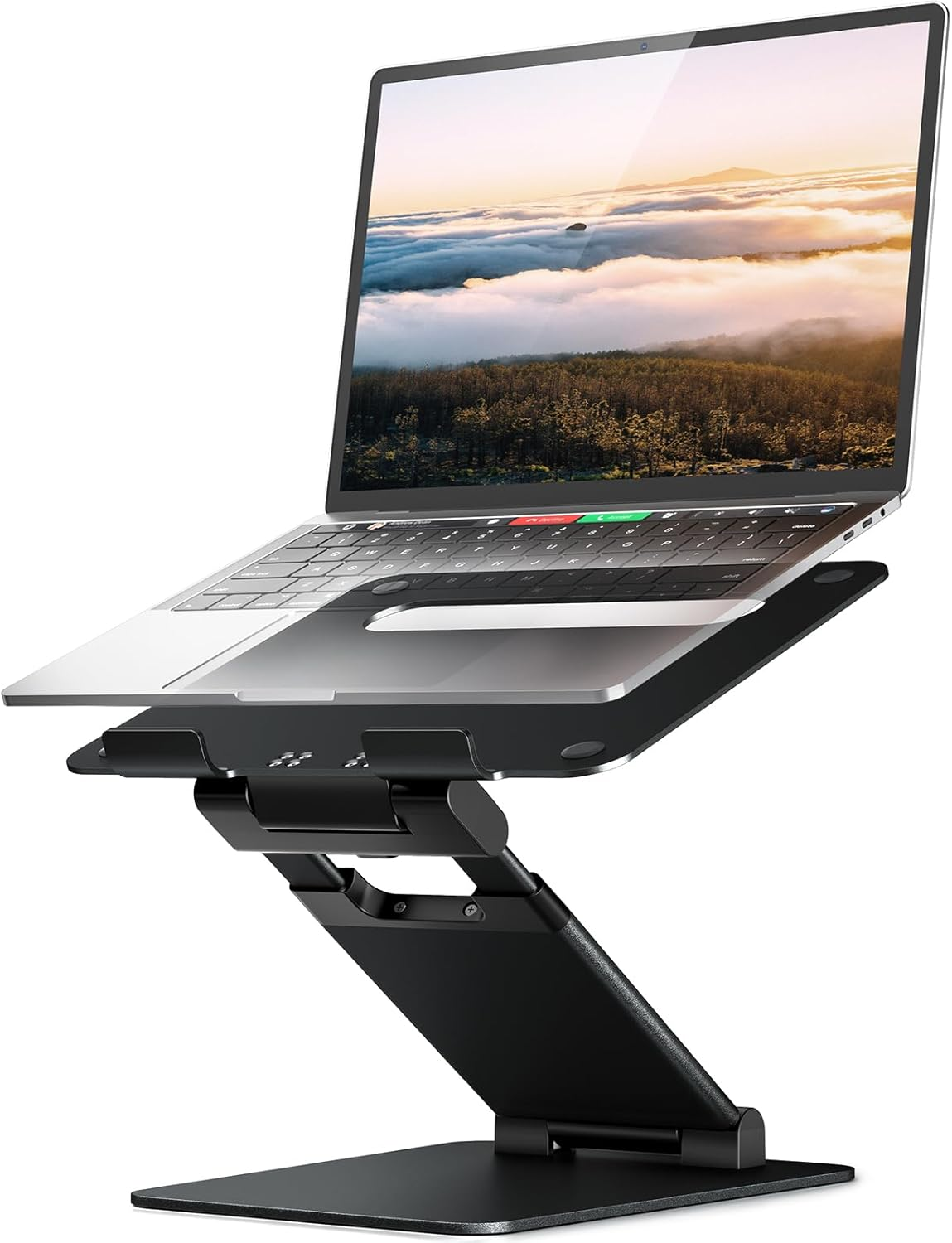 Nulaxy Laptop Stand, Ergonomic Sit to Stand Laptop Holder Convertor, Adjustable Height from 2.1" to 21", Supports up to 22Lbs, Compatible with Macbook, All Laptops Tablets 10-17" - Space Grey