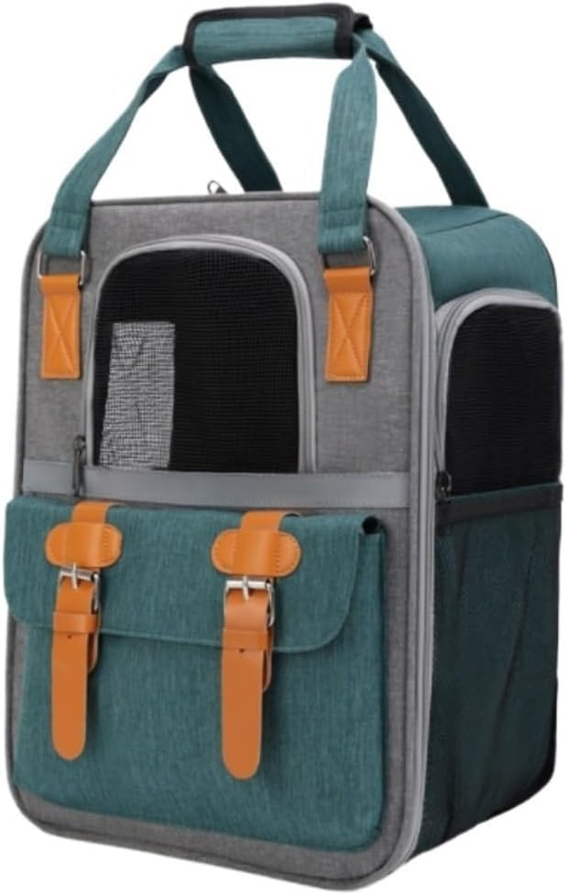 Cat Bag Dog Carrier Pet Carrier Pet Carriers Breathable Mesh Dog Backpack Foldable Large Capacity Cat Carrying Bag Outdoor Travel Pet Supplies Bag Cat Carrier Pet Bag Carrier(Color:A)