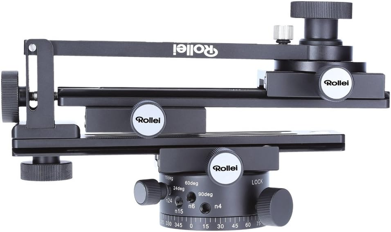 Rollei Panoramic Head 200 Mark II - Tripod Head for Multi Row Panoramic Photos, Max. Load of 3 Kg and ARCA Swiss Compatible - Black image number 2