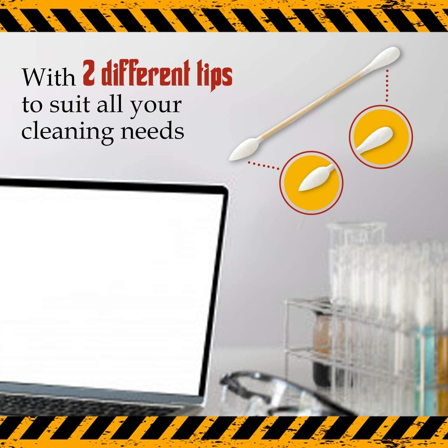 Glob Mops XL Cotton Swabs 2-Pack Bundle Extra Absorbent Eco-Friendly 600 Total Mops image number 5