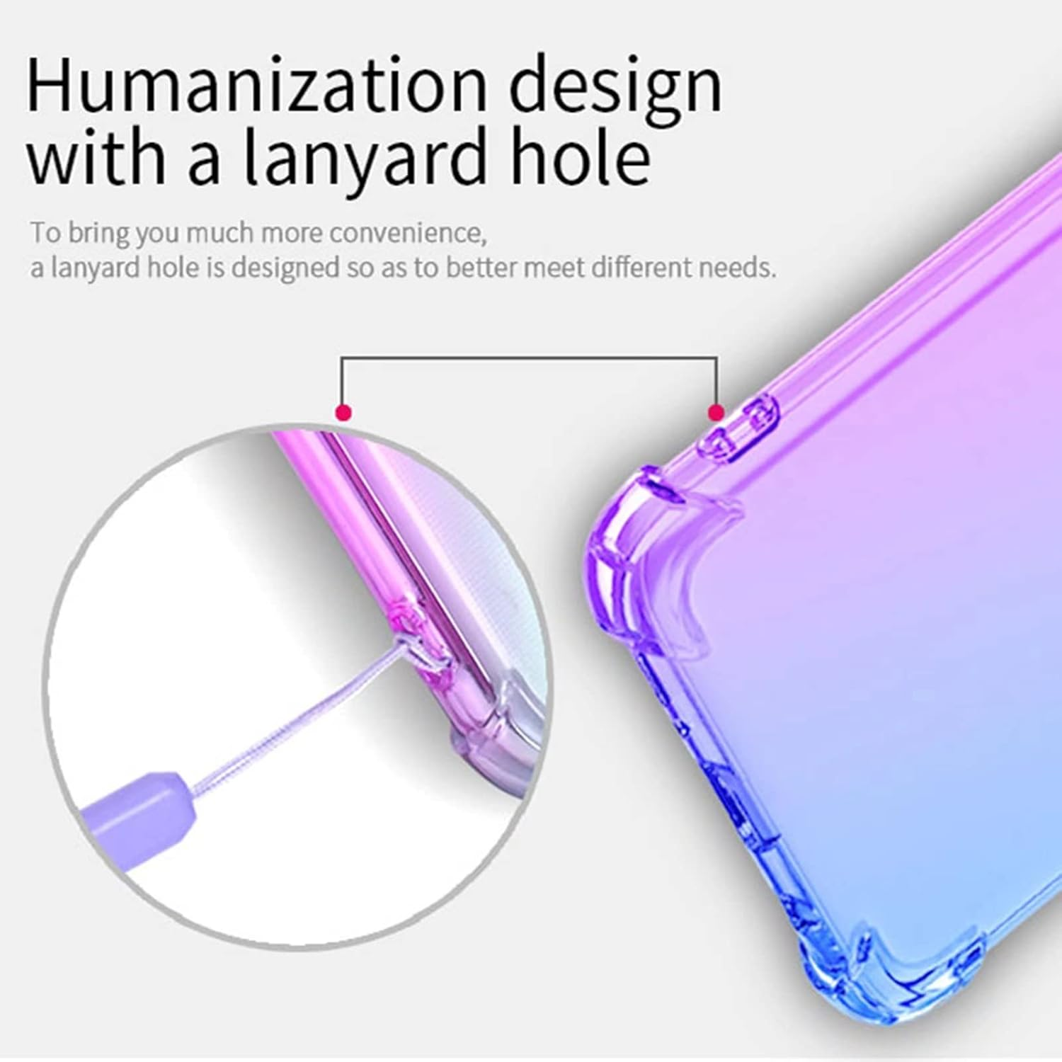 SEAHAI Case for Nokia X10 / X20, Colour Gradient Ultra Thin TPU Mobile Phone Cover, Colourful Transparent Soft Silicone Bumper Shockproof Protective Case, Purple/Blue image number 4