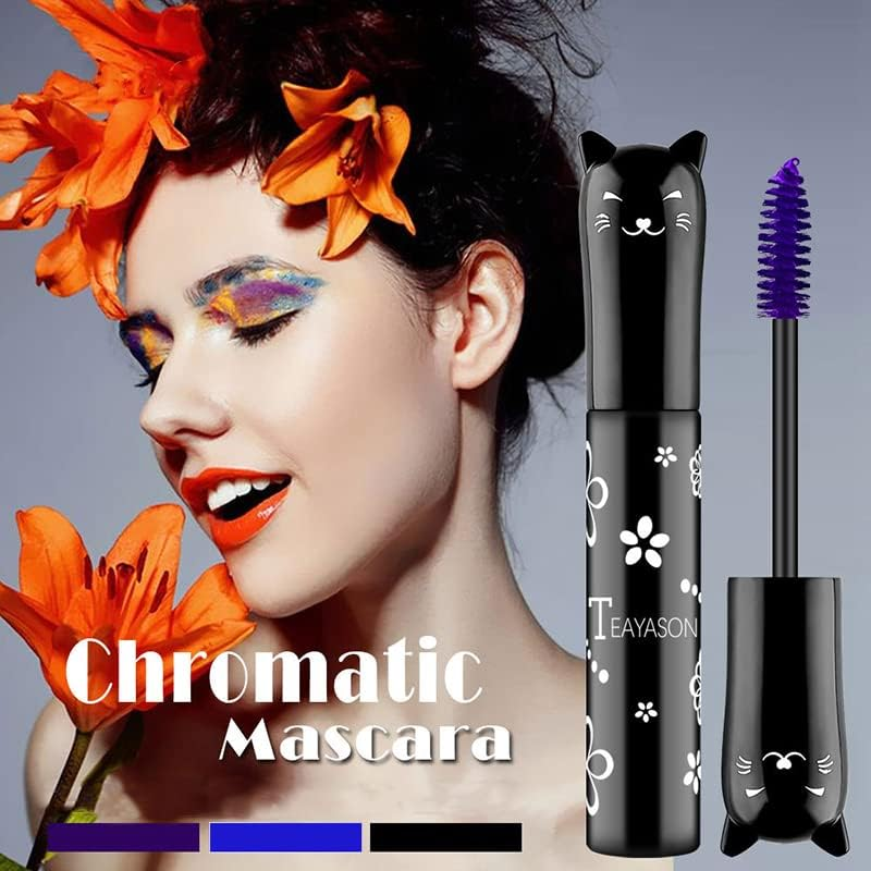 4D Silk Long Lasting Mascara Waterproofing Eye-Catching Colours, Eye-Catching Colors, Curly Thickening Effect, Ideal for Dramatic Makeup Looks image number 4