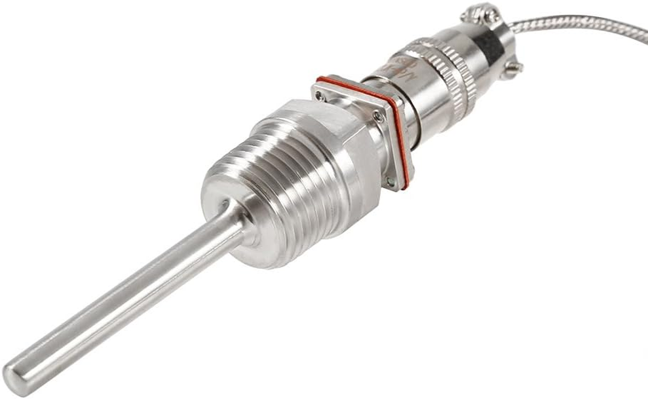 RTD PT100 Temperature Sensor Probe(0.23" X 2&ldquo;), 1/2 NPT Thread with 2 Meter Cable,-50 to 300 ℃ image number 4