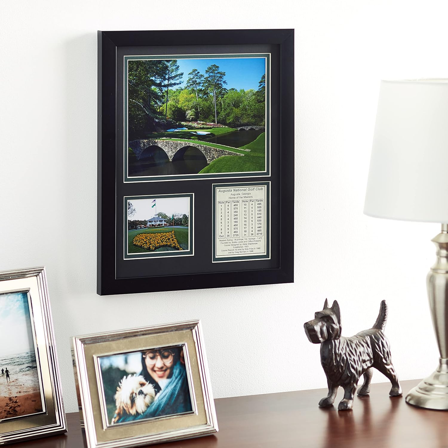 Augusta National Golf Course | 12Th Hole | 12" X 15" Framed Photo Collage image number 2