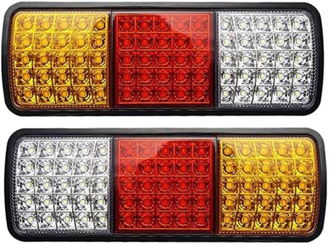 2X 75 LED Tail Lights Stop Indicator Reverse Lamp 12V Trailer Truck Ute Light image number 2
