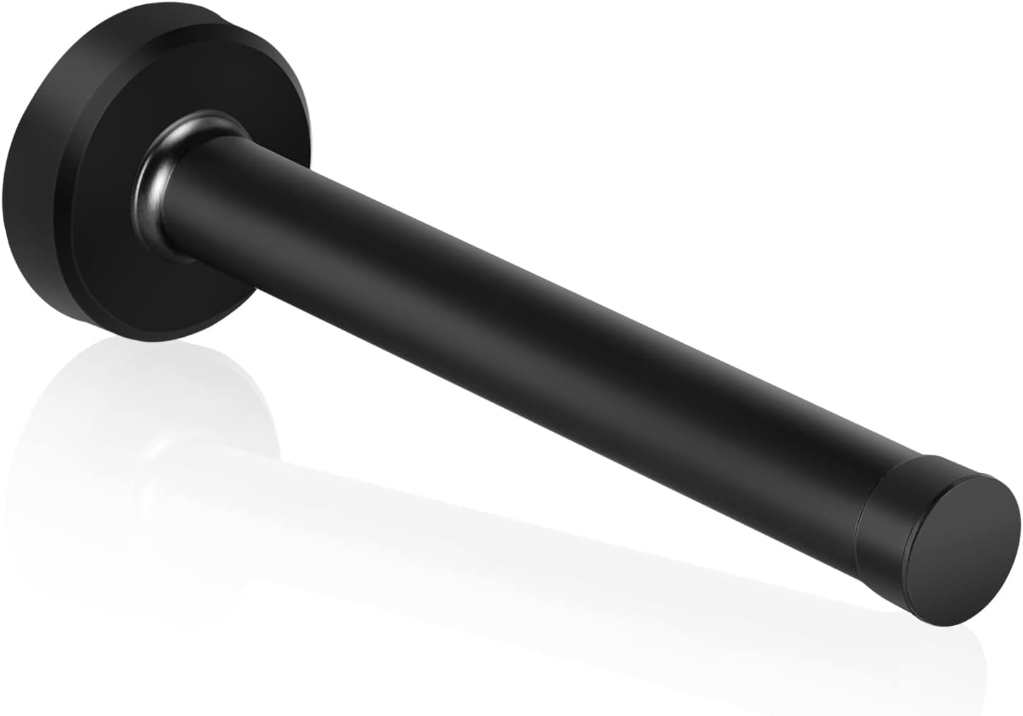 Door Stops, 150Mm/6Inch Long Door Stopper Black Door Stops Wall Mounted Tall Modern Door Stop Heavy Duty Stainless Steel Doorstop with Sound Dampening Rubber Tip Door Stoppers for Skirtings, 1Pack image number 6
