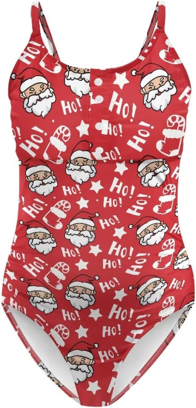 Maternity Swimsuit One Piece round Neck Button Pregnancy Bathing Suit Spaghetti Straps Ruched Swimwear plus Size image number 6