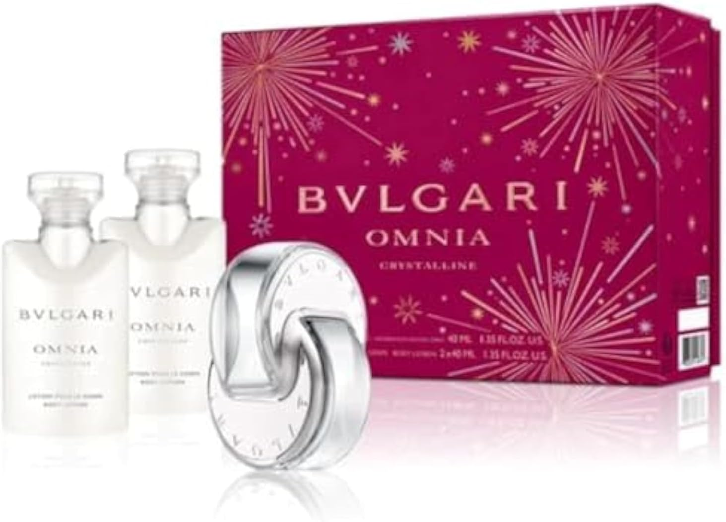 Bvlgari Women'S Omnia Crystalne 3 Piece Gift Set (EDT 40 Ml + Body Lotion 2 X 40 Ml)