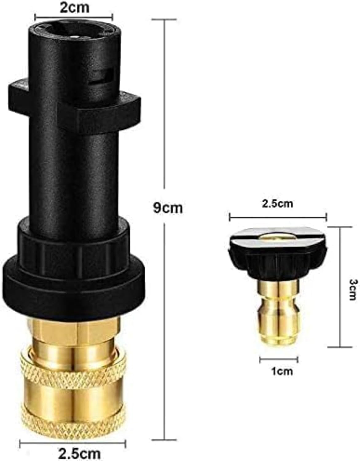 High Pressure Washer Gun Adapter with 1/4'' Quick Connect Female Fitting Compatible with Karcher/K&auml;rcher K Series K2, K3, K4, K5, K6, K7 High Pressure Washer image number 2