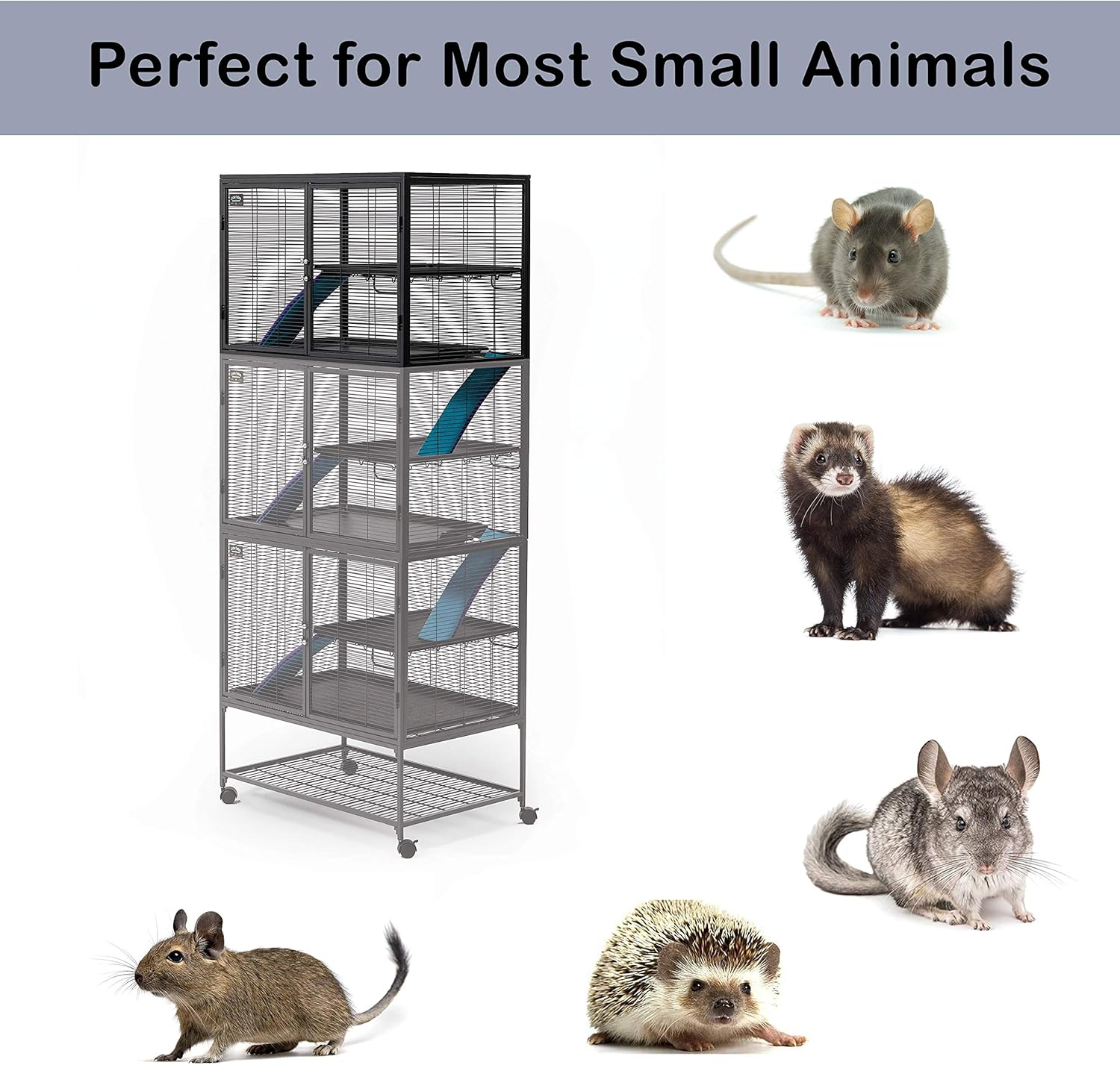 Midwest Homes for Pets Deluxe Critter Nation Add-On Unit Small Animal Cage (Model 163) - Compatible W/Critter Nation Models 161 & 162 image number 1