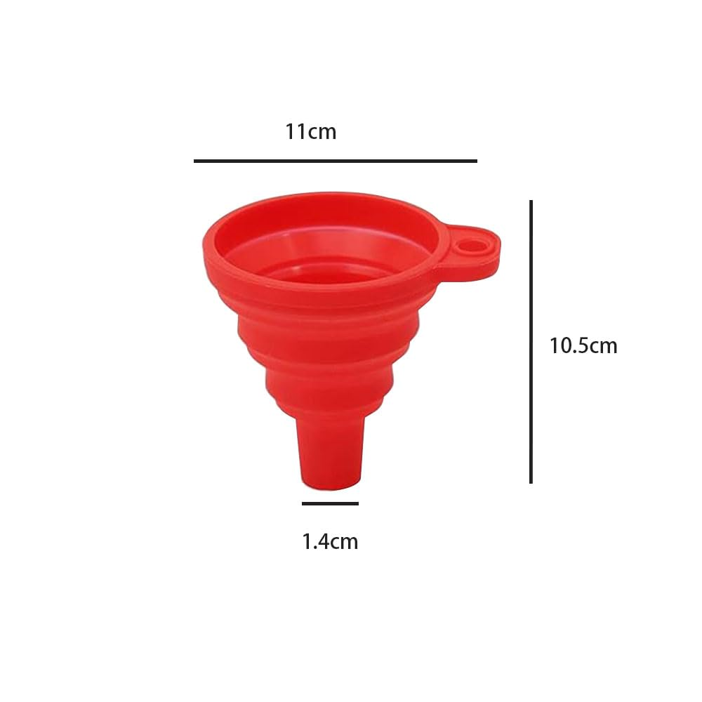 3Pcs Kitchen Funnel Set, Collapsible Funnel, Food Grade Silicone Funnel, Kitchen Gadgets Accessories Silicone Collapsible Funnels for Filling Bottles/Liquid/Powder Transfer image number 3