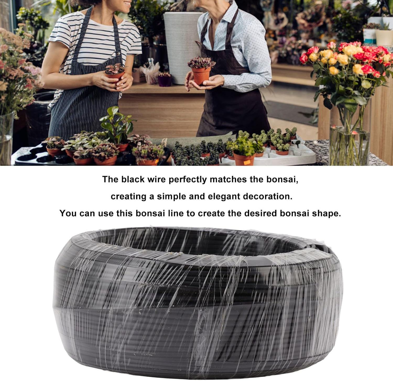 Bonsai Wire, Bonsai Training Wire 500G, Aluminum Wire Bendable Wire for Bonsai Trees, Floral, Gardening Branch Fixing, Potted Plant Decoration, Choose Your Size, Black (3.0Mm) image number 3