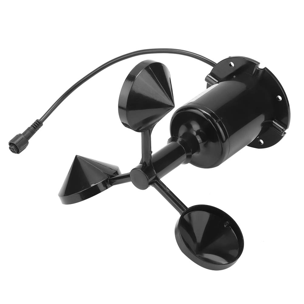 Wind Speeds Sensor Anemometer,0-70M/S Environment Output Pulse Type Three Cups Aluminum Alloyed Wind Speeds Transmitter for Greenhouses Weather Stations image number 4