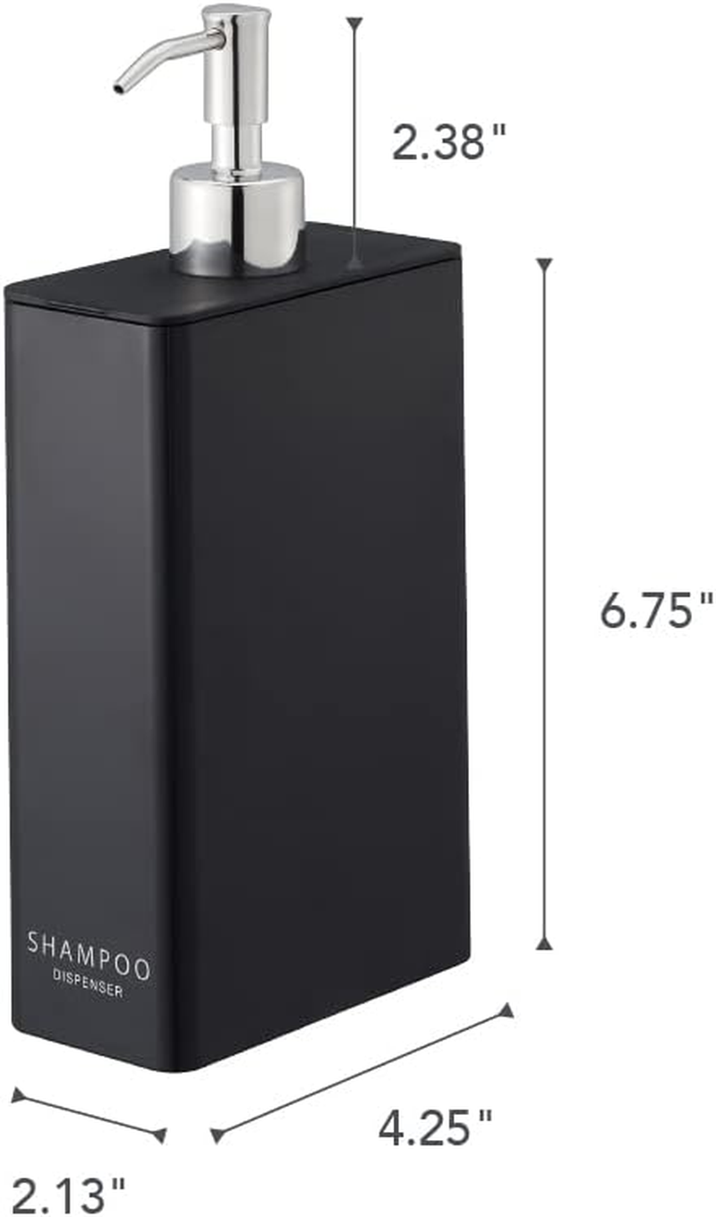 Yamazaki Tower Shampoo Dispenser Black Rectangular image number 6