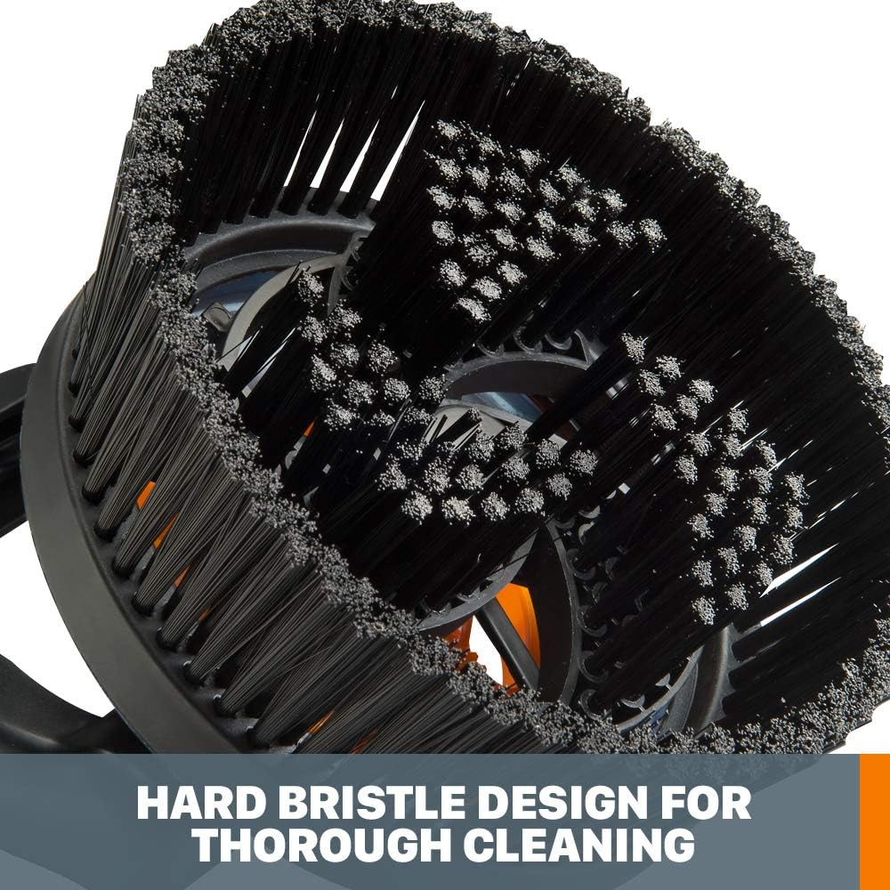 Worx Hydroshot Adjustable Outdoor Power Scrubber, Quick Snap Connection - WA1821 (Hard Bristles) image number 4