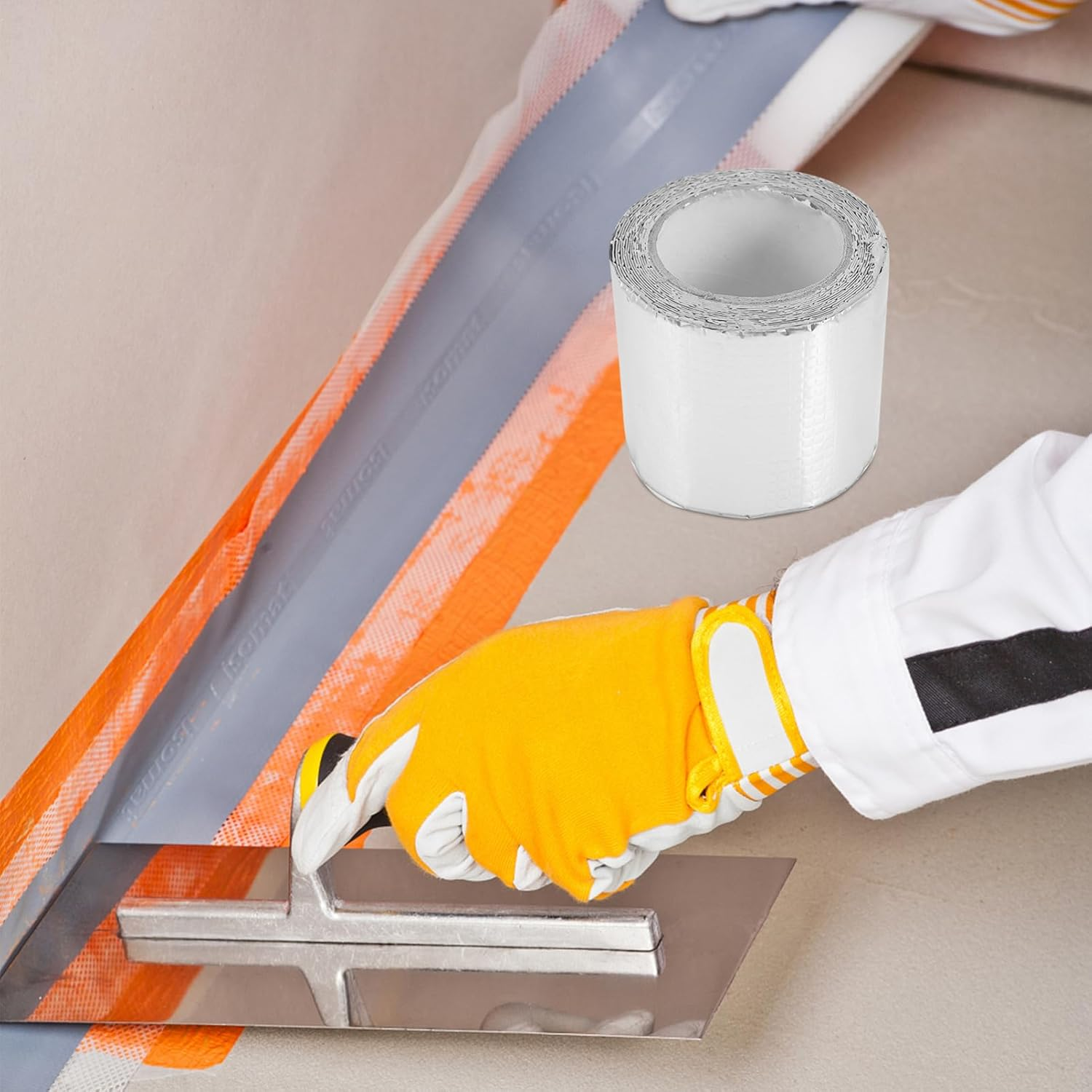SOLUSTRE Sealing Tape for Roof Weatherproof Aluminum Foil Repair Tape for Roof Repair image number 4