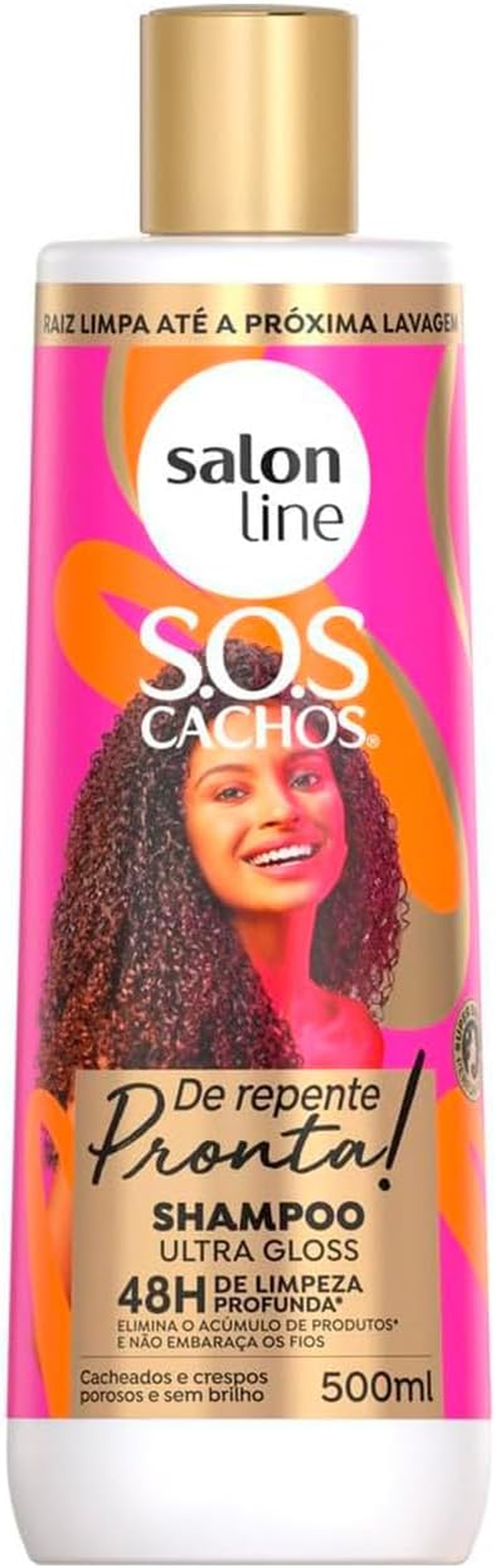 SALON LINE - S.O.S Curls Ready-To-Go Ultra Gloss Shampoo 500Ml image number 4