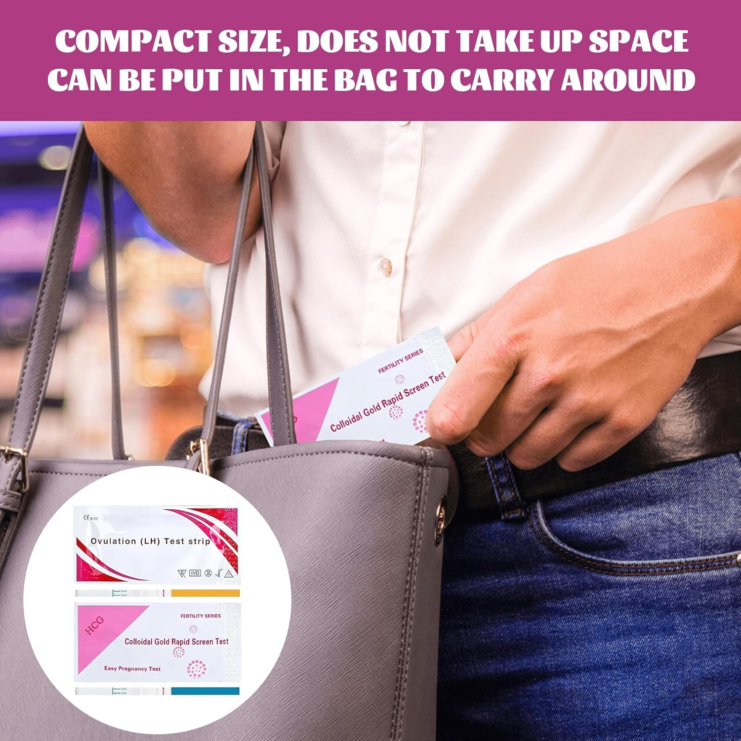 Pregnancy Test Strips, Ovulation Test Strips Kit, Ovulation Strips, 30 LH + 20 HCG, Ovulation Tracker Predictor Kit for Women, Accurately and High Sensitivity Result Ovulation Home Test Strips