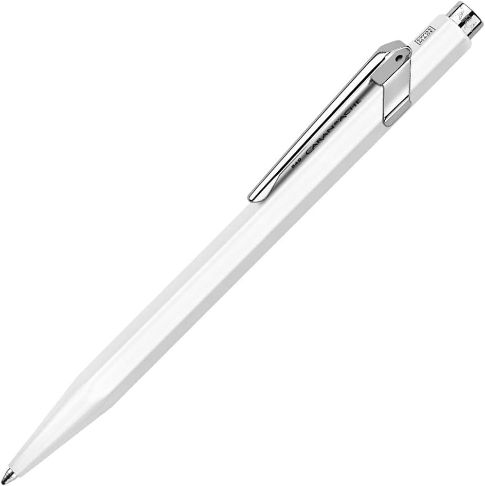 Caran D'Ache Creative Art Materials Ballpoint Pen Metal White (849.001) image number 2