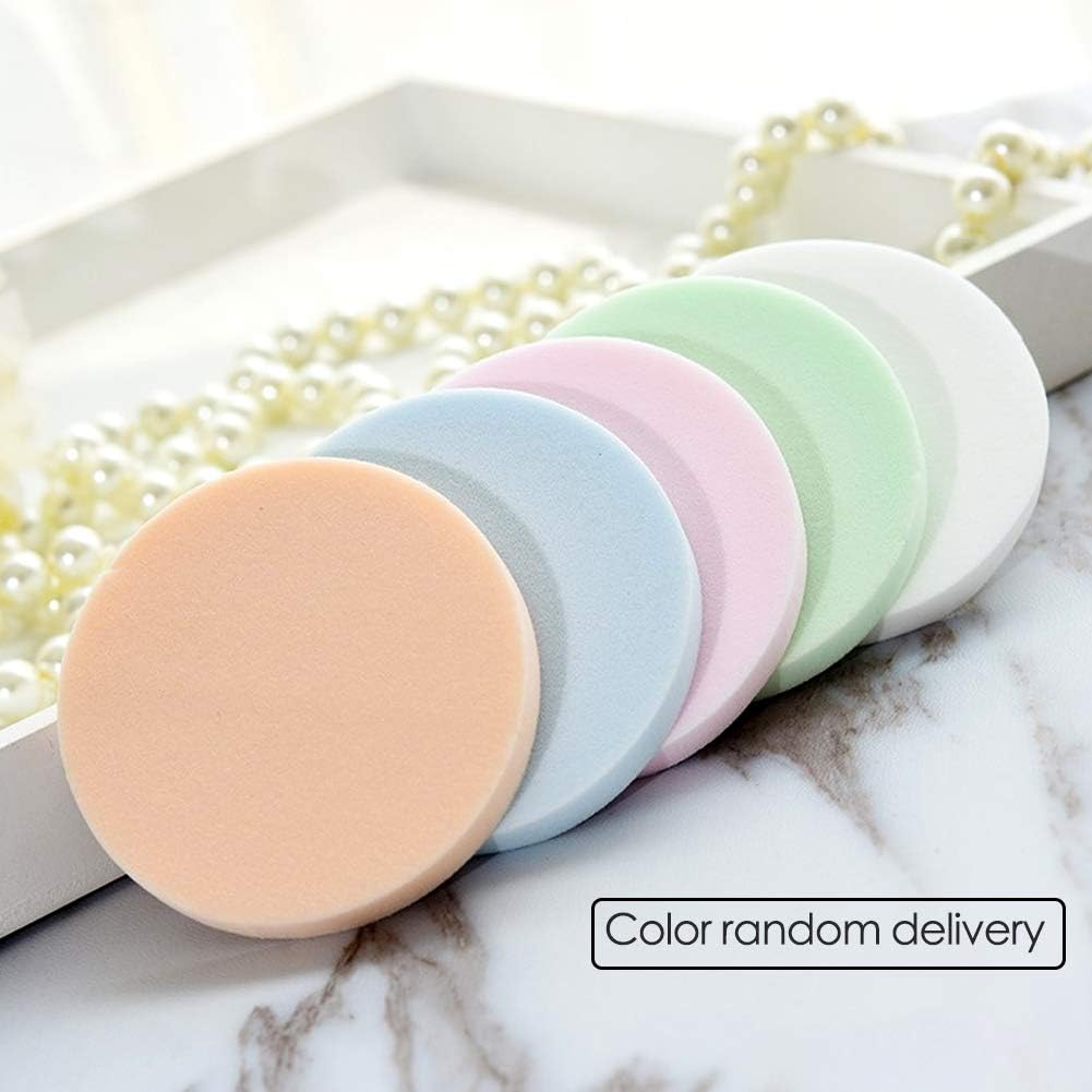 40 PCS Makeup Blenders Sponges Set, Use for Dry and Wet, Perfect for Full Face Curve Blending, Cream, Liquid, Powder Foundation Cosmetics, Latex Free & Soft & Flexible, Round image number 5