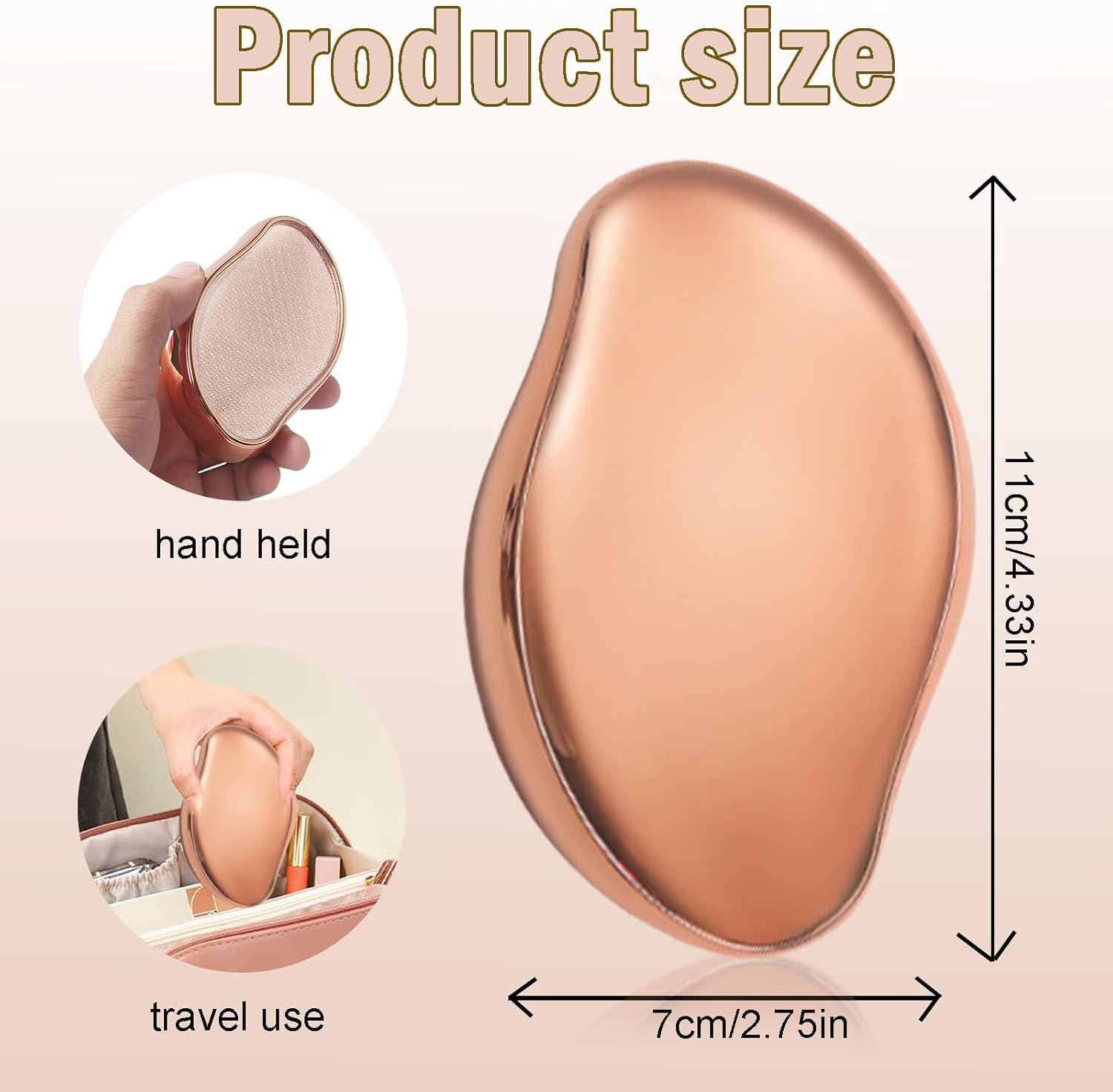 Zvorgath Glass Foot File - Foot Scrubber for Wet and Dry Use, Portable Pedicure Tool for Dead Skin and Cracked Heel, Suitable for Men and Women image number 2