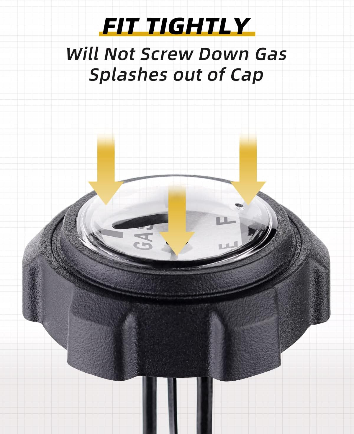 QUICKWOLF Ranger Gas Cap,1240119 Gas Cap with Gauge Compatible with Polaris Ranger 400 425 500 700 TM Fuel Gauge, Anti-Corrosion Material image number 4