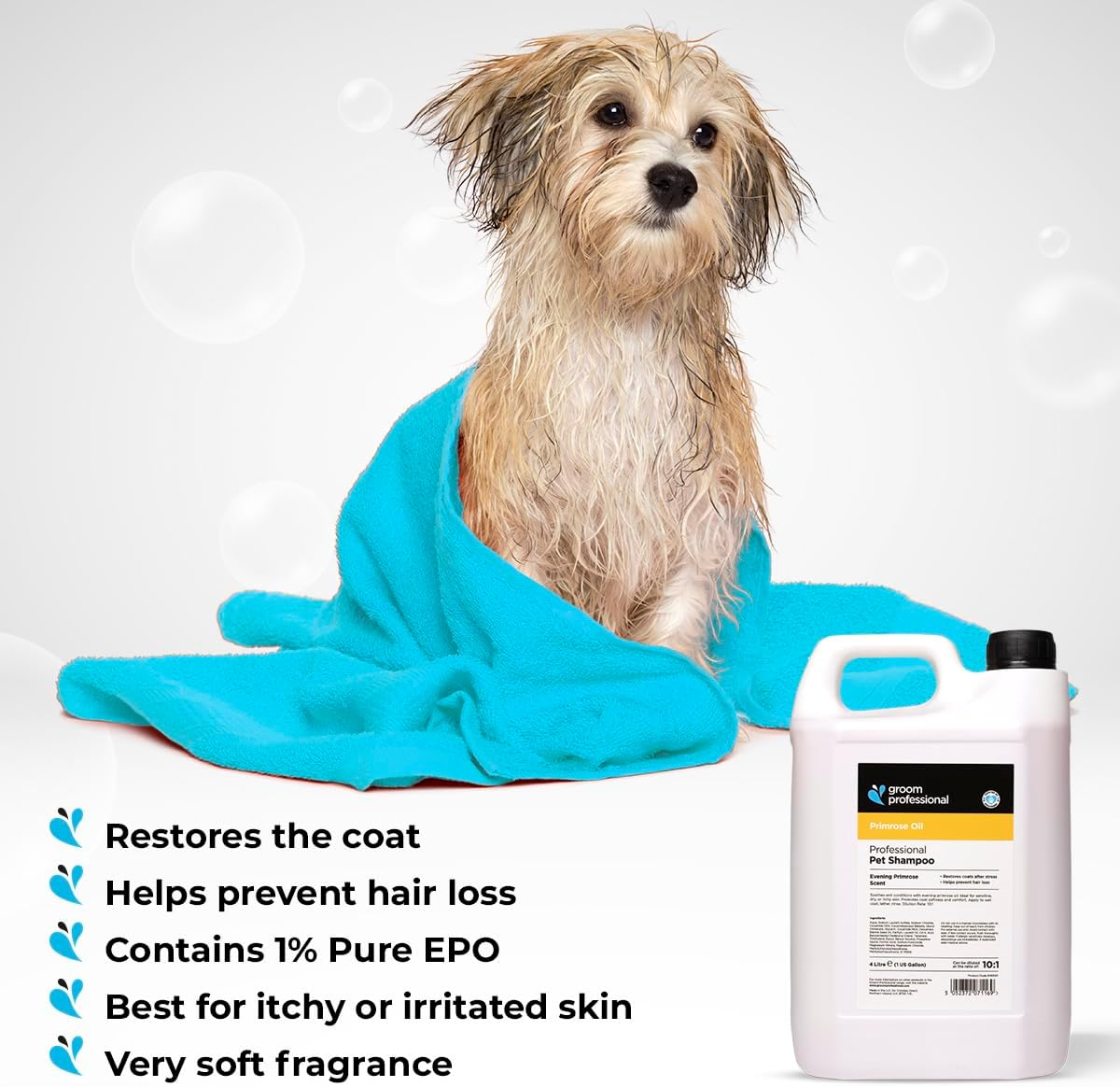 Groom Professional Evening Primrose Oil Spray (400 Ml) - Professional Care Spray for Dogs with Evening Primrose Oil, Reduces Frizz, Gives Shine & Smoothness, UK image number 1