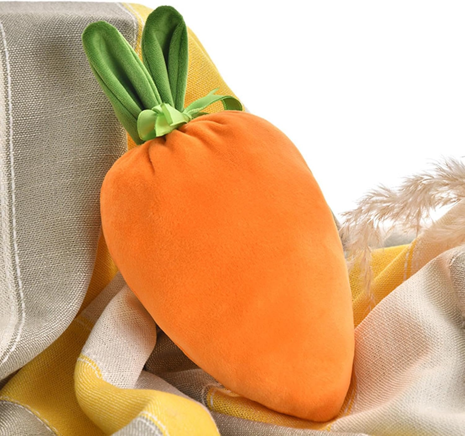 Easter Candy Treat Bags, Velvet Rabbit Ear Bags, Carrot Gift Bags for Spring, Easter Basket Stuffers Bags, Carrot Candy Bags 14X20Cm/5.51X7.87 Inches for Party, Holiday Treat Storage Bags image number 2