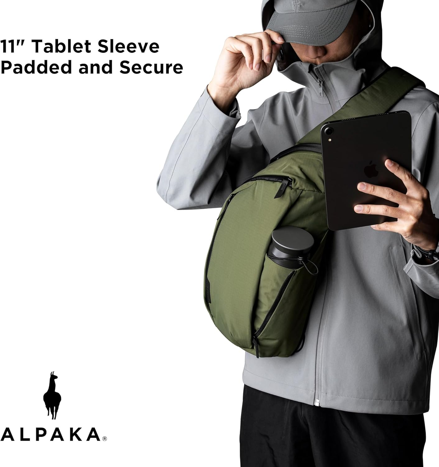 ALPAKA Metro Crossbody Right Shoulder 7.5L - Crossbody Bag Men,Sling Backpack - Fits 11" Tablet - Single Shoulder image number 3