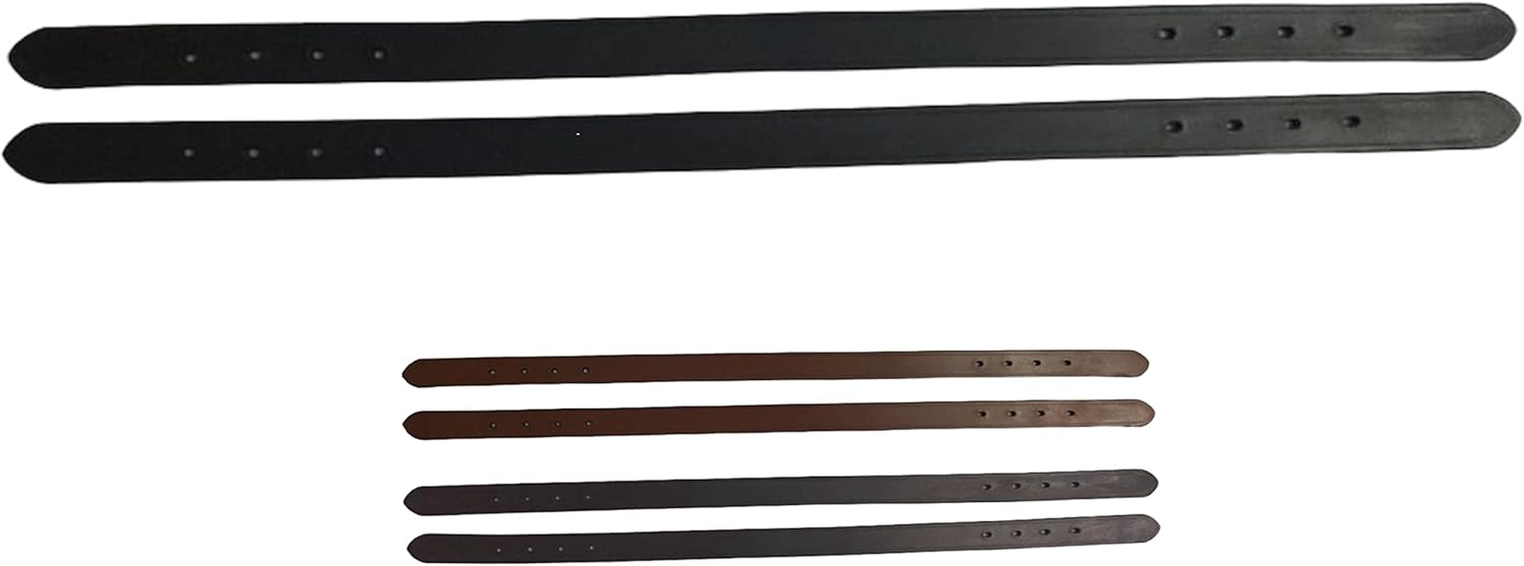 Majestic Ally 2 Pcs Smooth Replacement Leather Crown for Breakaway Halter