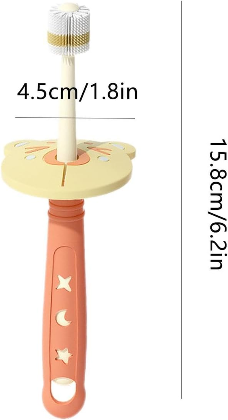 Soft Nano Manual Toothbrush - 360&deg; Nano Bristles Set,Portable Toothbrushes with Safety Protection for Kids, Boys,Children Aged 1-12 image number 2