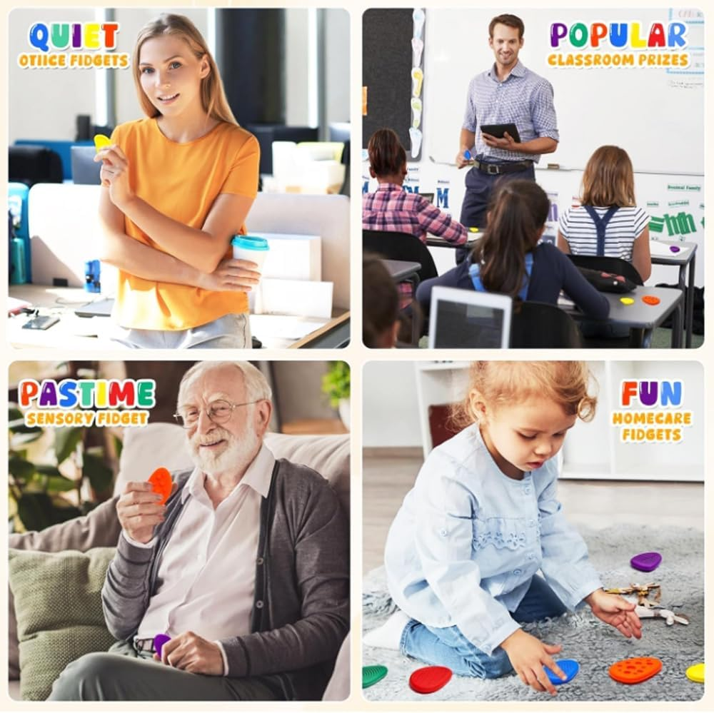 Sensory Fidget Toys for Autism Kids Adults 3-10, Students Anxiety Relie Color Random