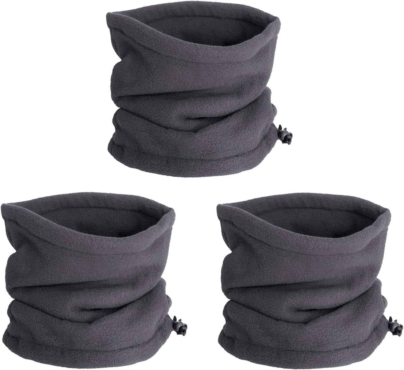 LERTREE 3PCS Winter Neck Warmer Neck Gaiter Fleece Skiing Cycling Windproof Balaclava Scarf for Men Women