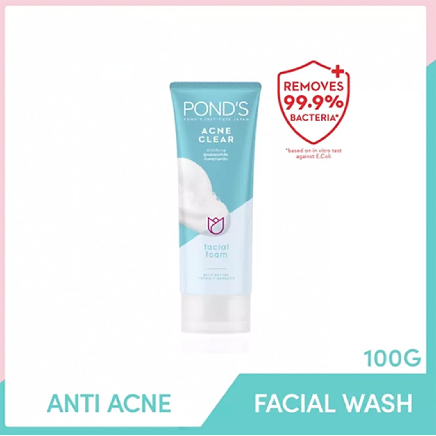 Ponds Bright Miracle Ultimate Acne Control Facial Foam 100 G image number 1