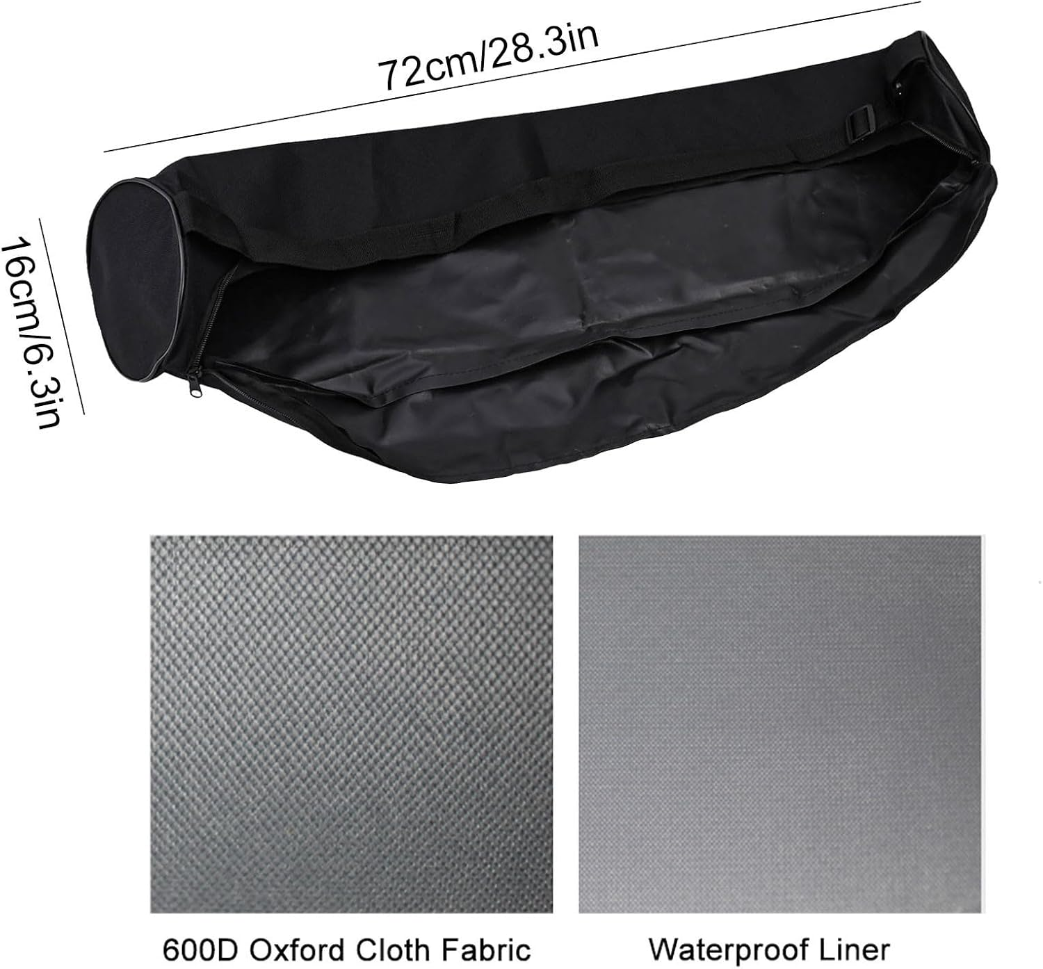 SPORTARC Tragbare Yogamatten-Tasche, Wasserdicht Und Stilvoll, Durchgehender Rei&szlig;verschluss, Verstellbarer Riemen