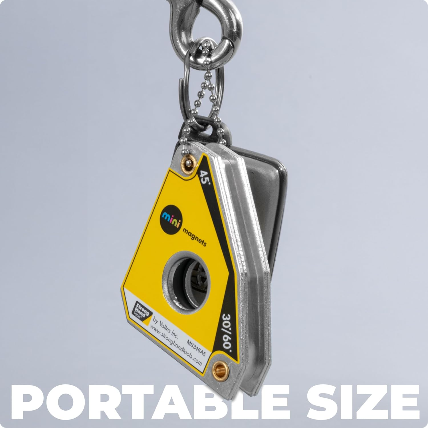 Strong Hand Tools Mini MAG, Welding Squares, Multi Angle: 30&deg;, 60&deg;, 45&deg;, 90&deg;, Magnetic Pull Force: 25 Lbs, Dimension: 2-5/16" X 2", Tig Welding, Fabrication Squares, MS346AT, image number 4