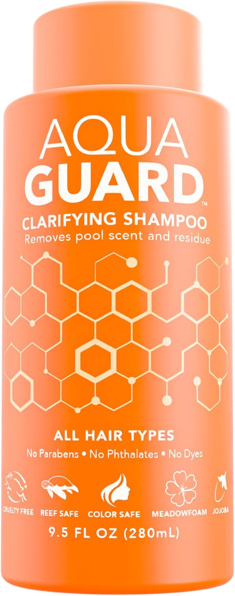 AQUA GUARD Clarifying Shampoo | Remove Chlorine & Pool Hair Smell | Paraben Free, Vegan, Color Safe, Leaping Bunny Certified