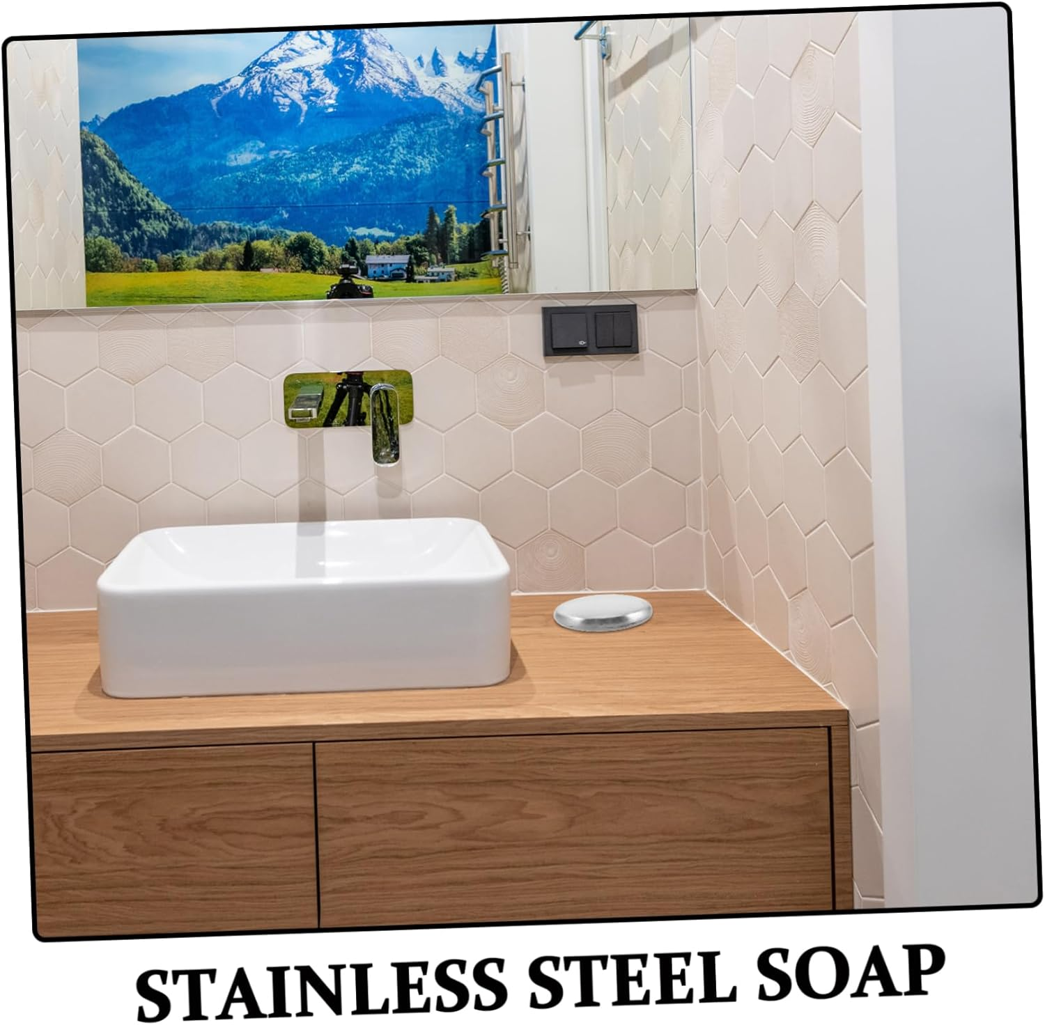 Generic 2Pcs Soap Plant Saucers Plant Pot Drainage Tray Perfume Atomizer Empty Perfume Bottle Decor Fragrance Spray Container Blank Foam Balls Silver Stainless Steel image number 2