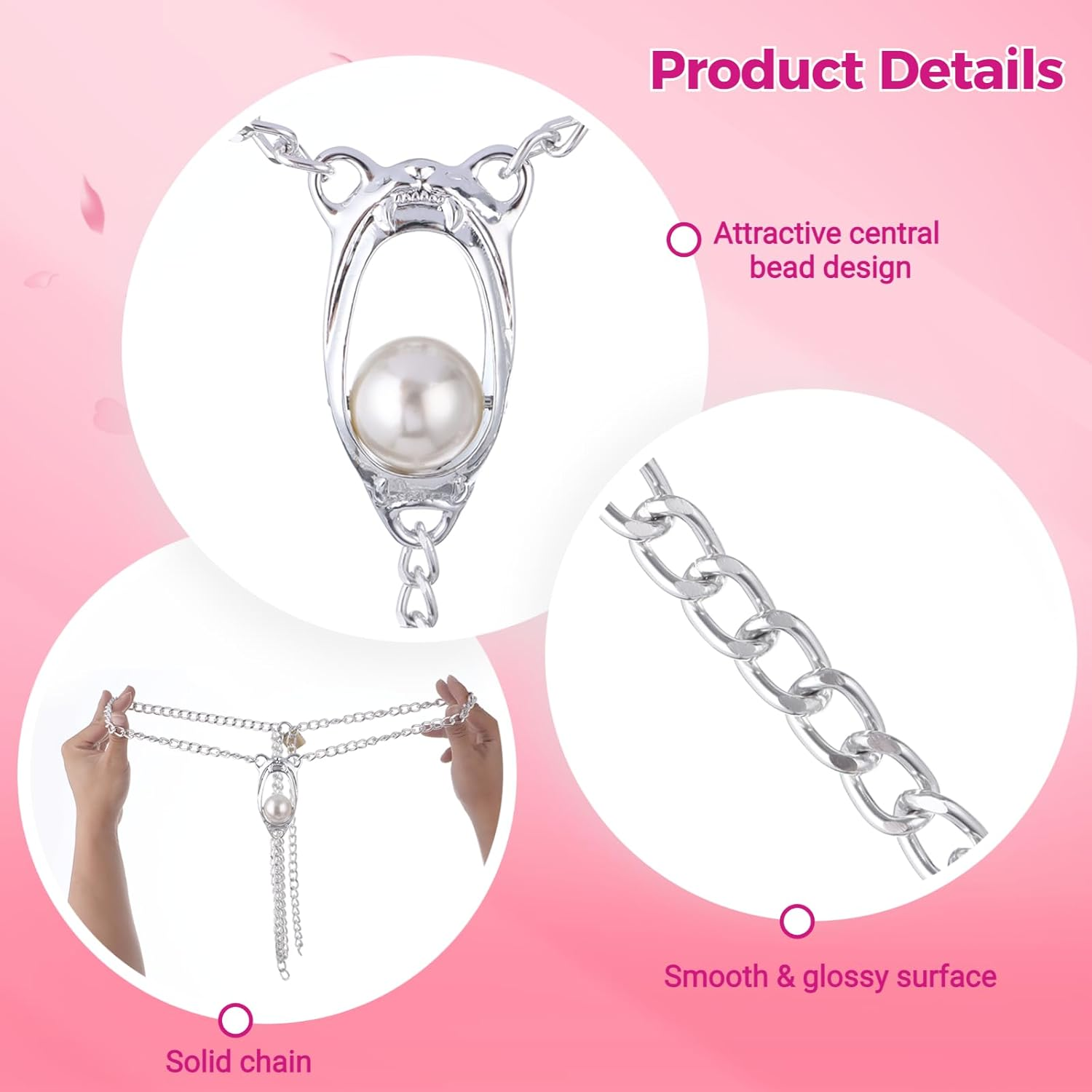 Female Chastity Devices with Metal Lock, Abstinence BDSM Sex Belt, Adjustable Bondage Set Sex Toys for Women, Woman Forced Orgasm Belts, Anti-Derailment Women'S Chastity Strap Device image number 4