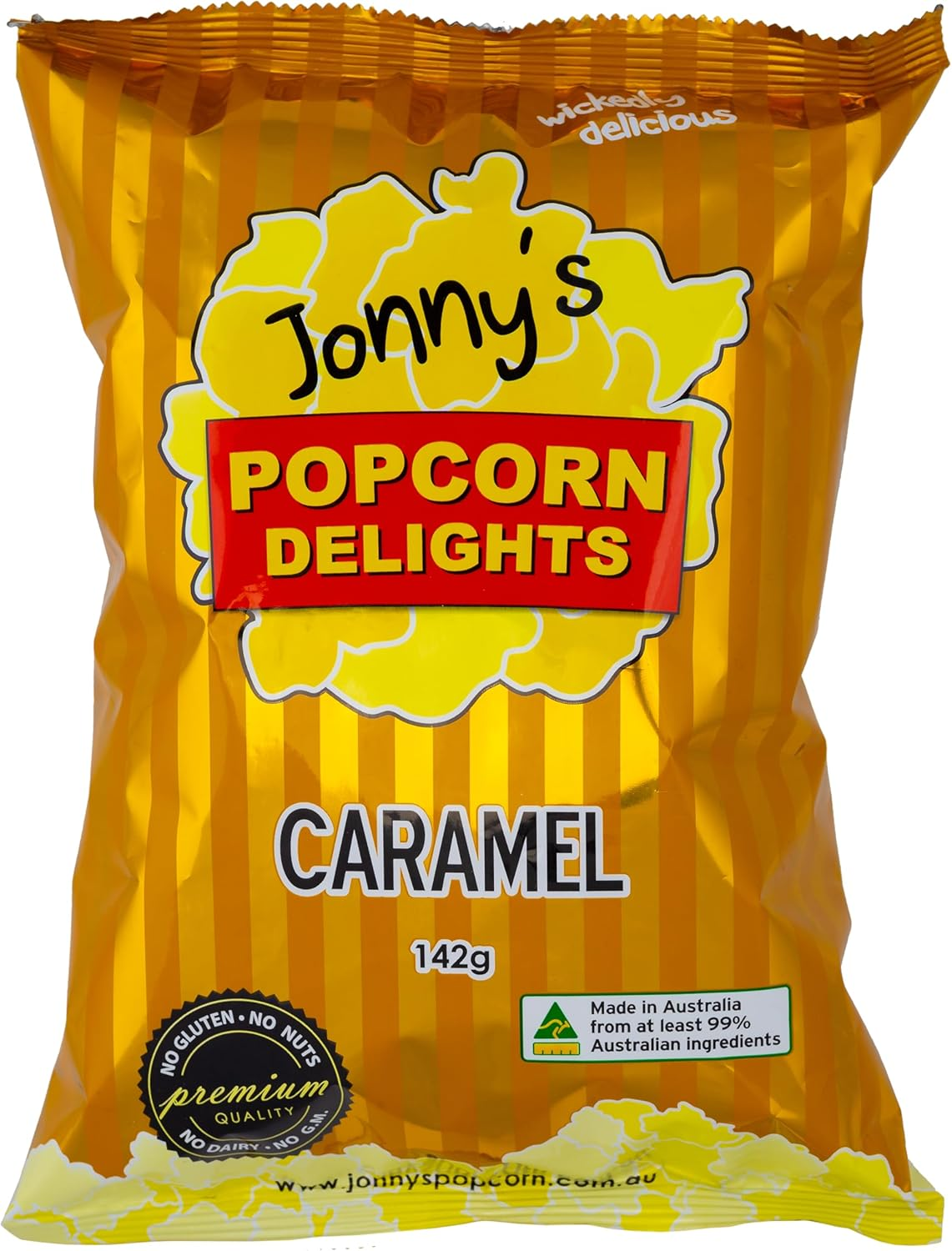 Jonny'S Popcorn Delights - Caramel Wholegrain Popcorn, 142 G