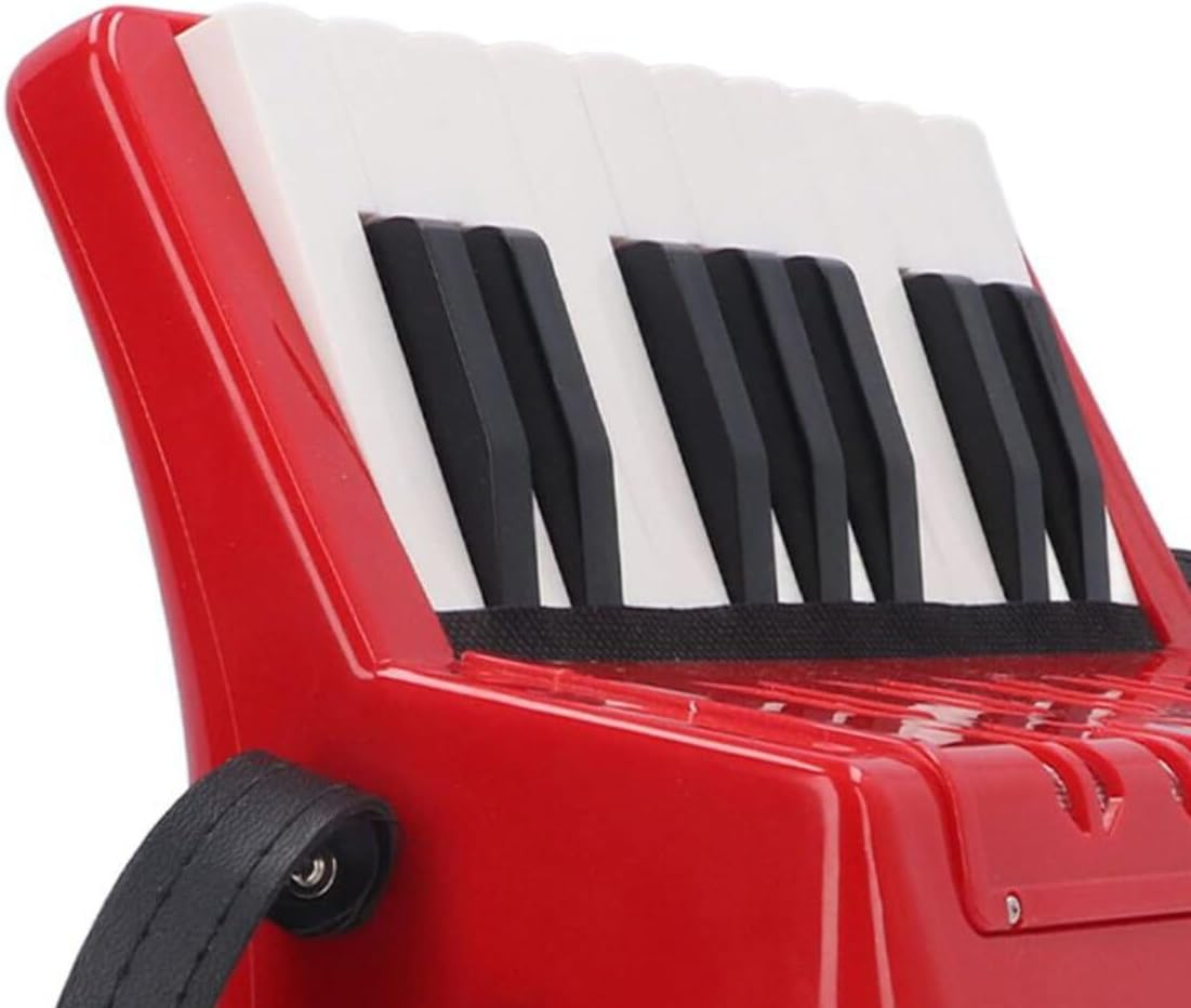 17 Key Piano Accordion 8 Bass Pads Key of C 24X10Cm UC104 Red image number 1