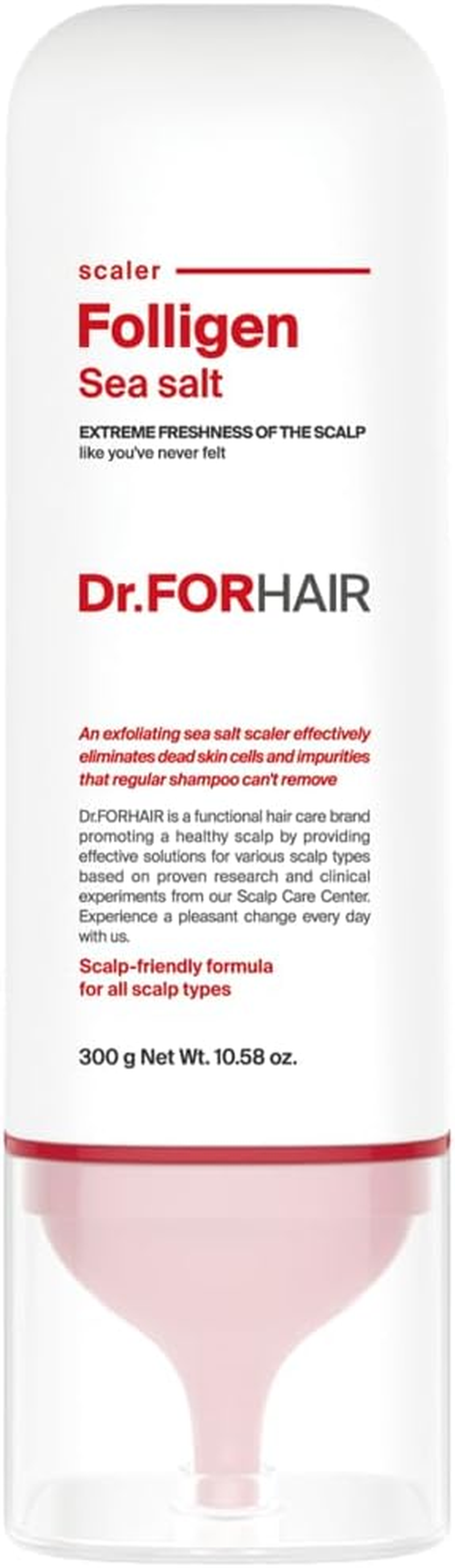 Dr.Forhair Folligen Sea Salt Scaler Scalp Scrub (10.5Oz) | 45% Sea Salt | Exfoliate Hair Deep Cleansing Excess Sebum Oily Greasy Hair | Dry Flaky Itchy Treatment (No Parabens, Silicone, Sulfates) image number 5